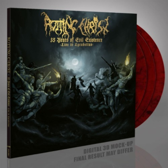 ROTTING CHRIST 35 Years of Evil Existence - Live in Lycabettus 3LP RED BLACK MARBLED [VINYL 12"]
